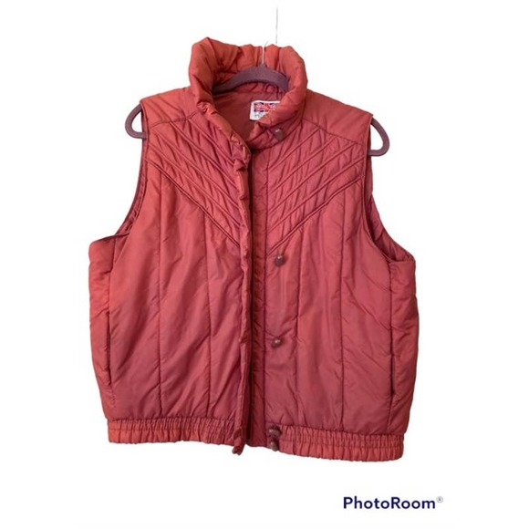Vintage 80s Puffer Vest from Cherry Stix LTD, Sz L - Picture 2 of 6